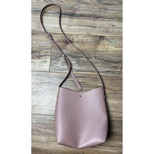 Samara Pink Vegan Leather Adjustable Crossbody Bag Women’s